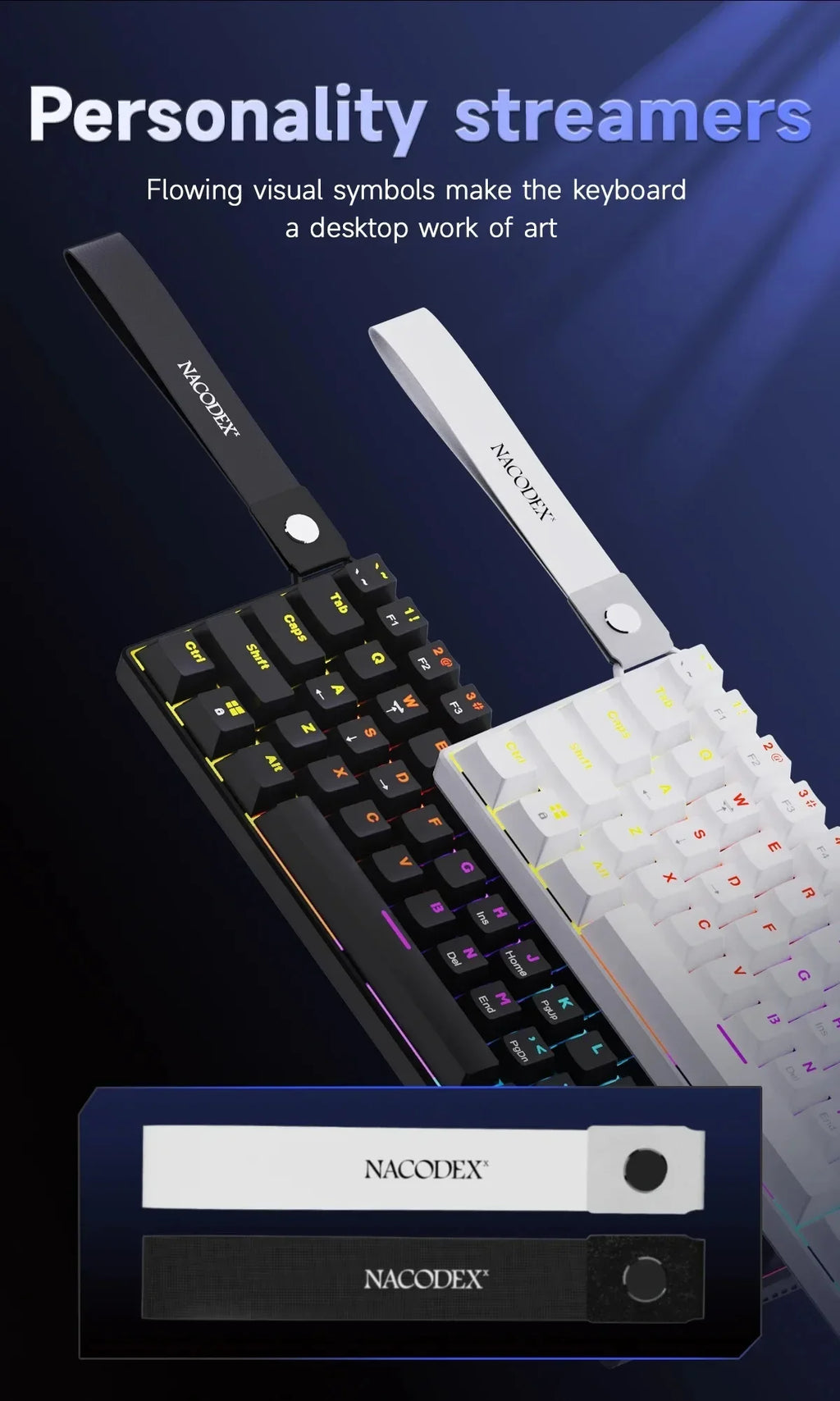 AJAZZ NK61 – Teclado Mecânico 60% | 61 Teclas | Hot-Swap | RGB