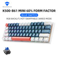 MACHENIKE K500-B61 – Teclado Mecânico Mini 60% | Hot-Swap | RGB