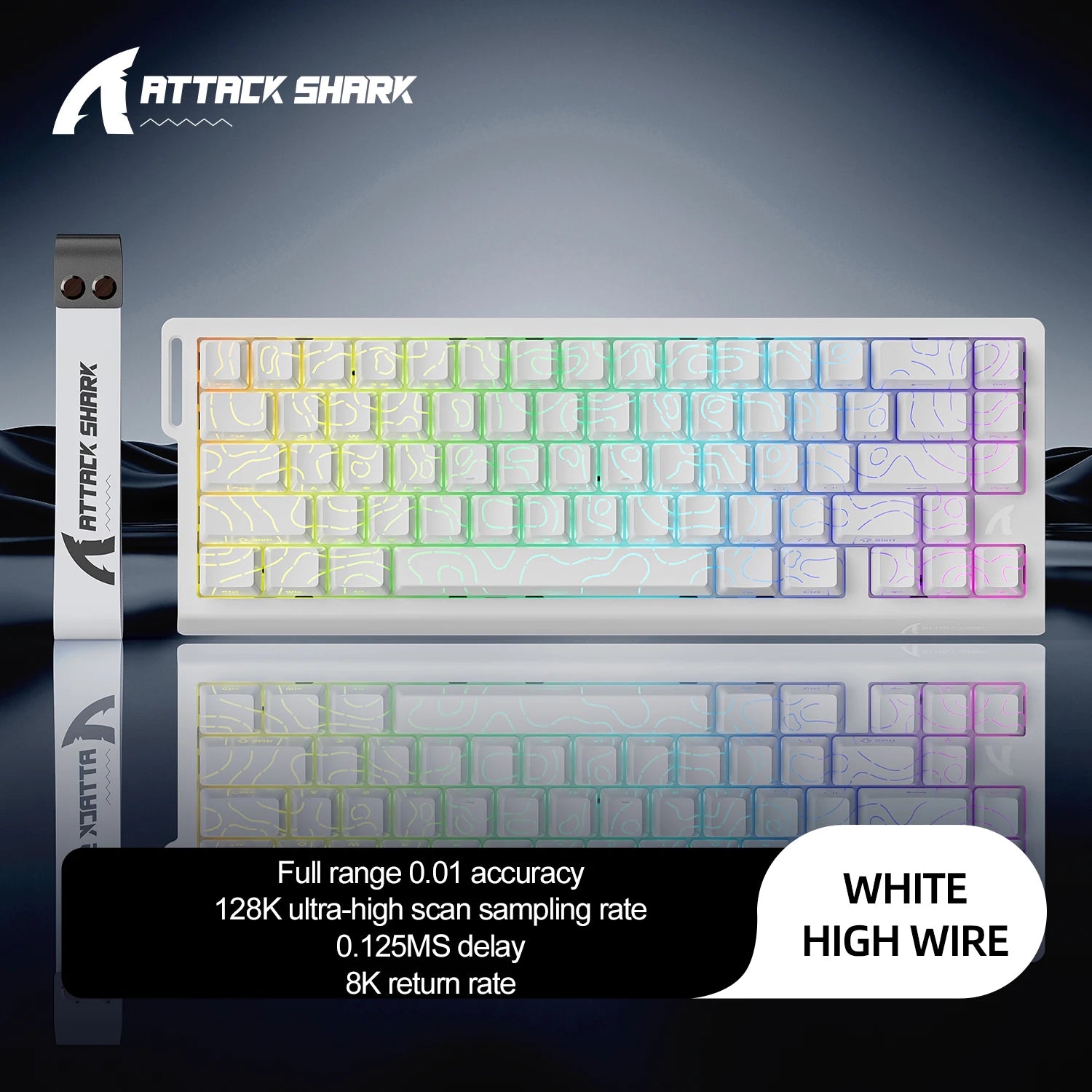 ATTACK SHARK X68Pro HE – Teclado Magnético 65% | 8000Hz | Rapid Trigger