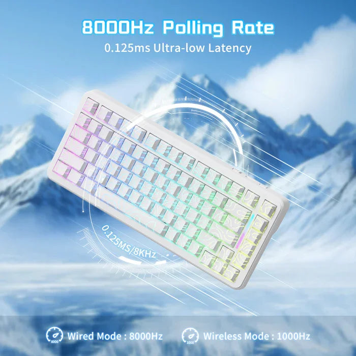 ATTACK SHARK X82PRO HE – Teclado Sem Fio 75% | Magnético | Rapid Trigger | RGB