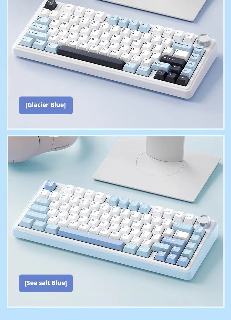 AULA F75 – Teclado Mecânico Sem Fio 75% | Gasket | Hot-Swap | RGB