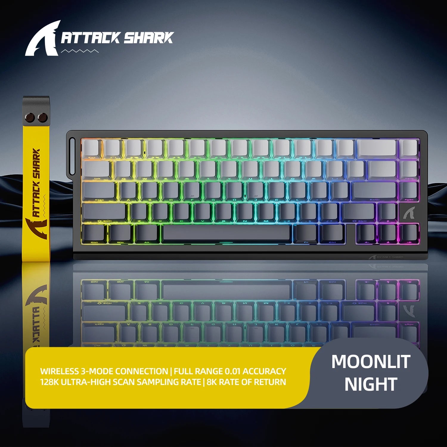 ATTACK SHARK X68Pro HE – Teclado Magnético 65% | 8000Hz | Rapid Trigger