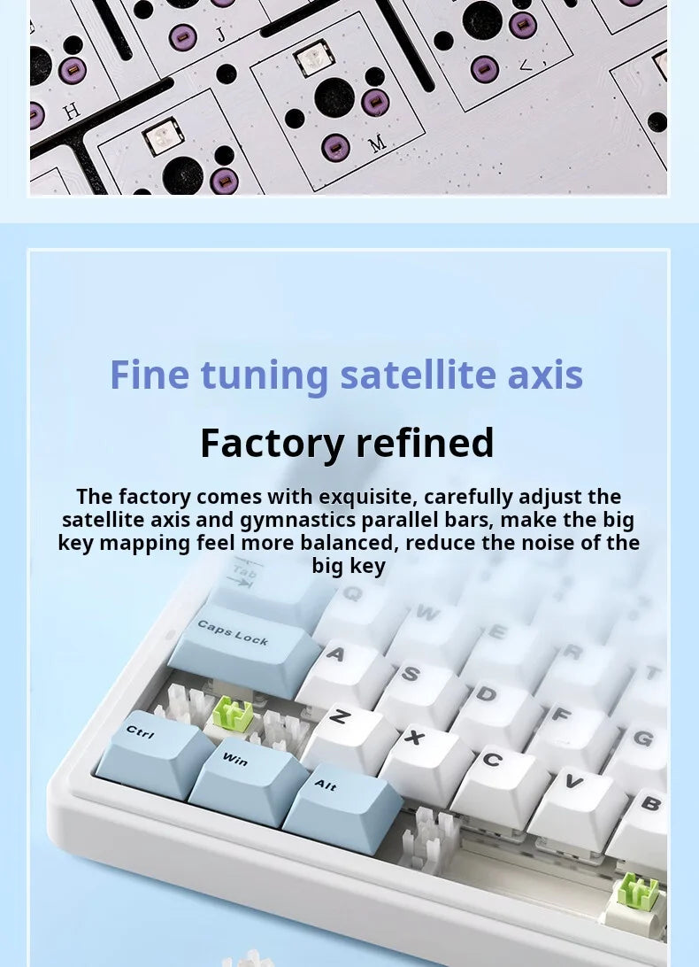 AULA F75 – Teclado Mecânico Sem Fio 75% | Gasket | Hot-Swap | RGB