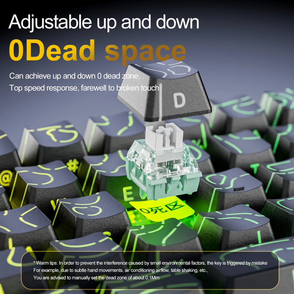 ATTACK SHARK X68Pro HE – Teclado Magnético 65% | 8000Hz | Rapid Trigger