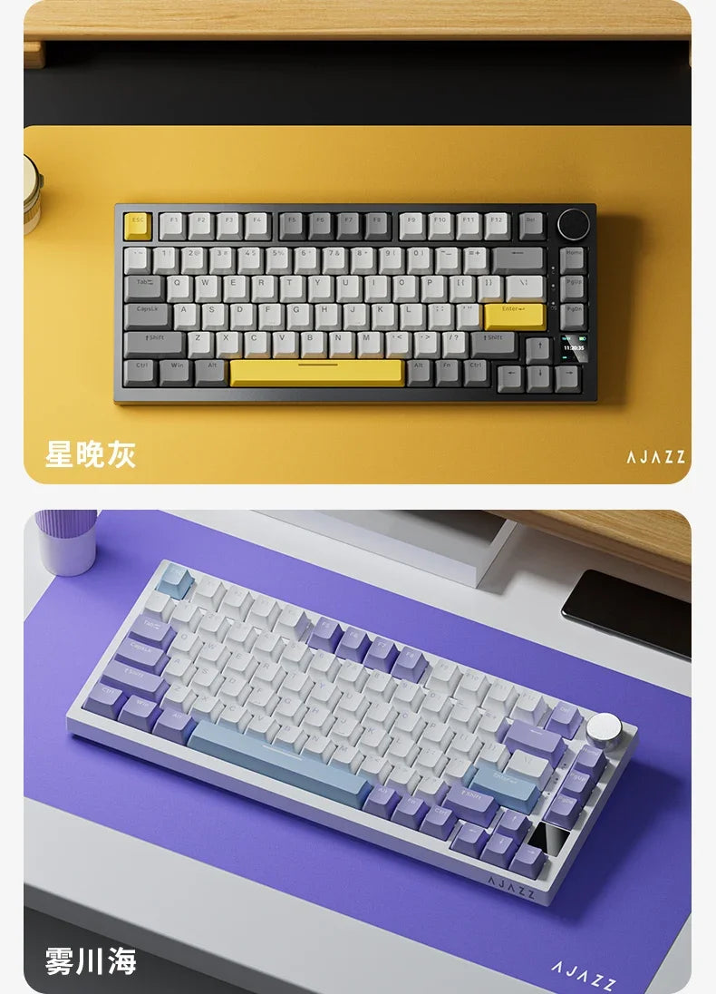 AJAZZ AK820 – Teclado Mecânico Gaming | Gasket | RGB | PBT