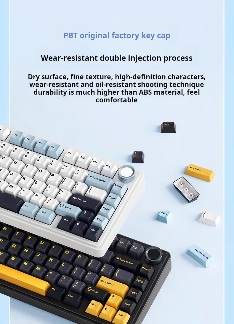 AULA F75 – Teclado Mecânico Sem Fio 75% | Gasket | Hot-Swap | RGB