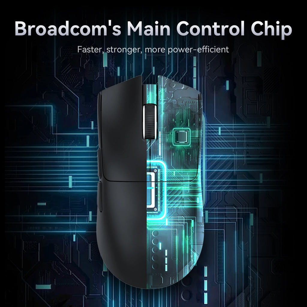 Attack Shark X11 Wireless Mouse, Bluetooth/2.4G/wired Tri-Mode Mouse, PAW3311 RGB Magnetic Charging Dock Gaming Mouse