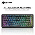 ATTACK SHARK X82PRO HE – Teclado Sem Fio 75% | Magnético | Rapid Trigger | RGB