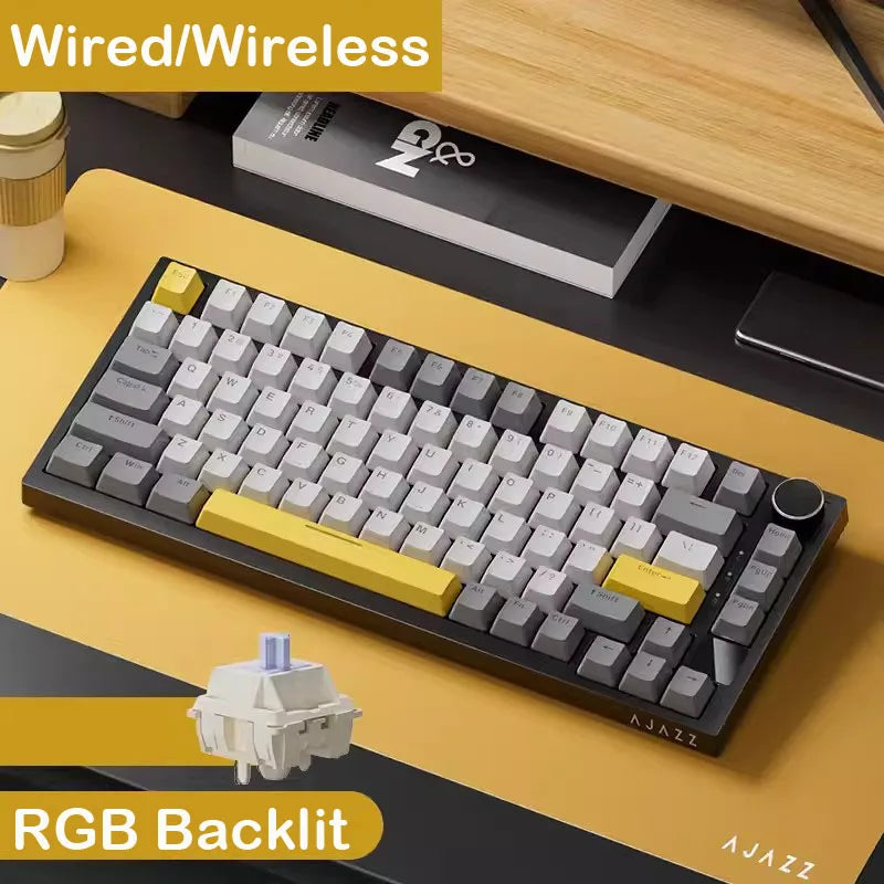 AJAZZ AK820 – Teclado Mecânico Gaming | Gasket | RGB | PBT
