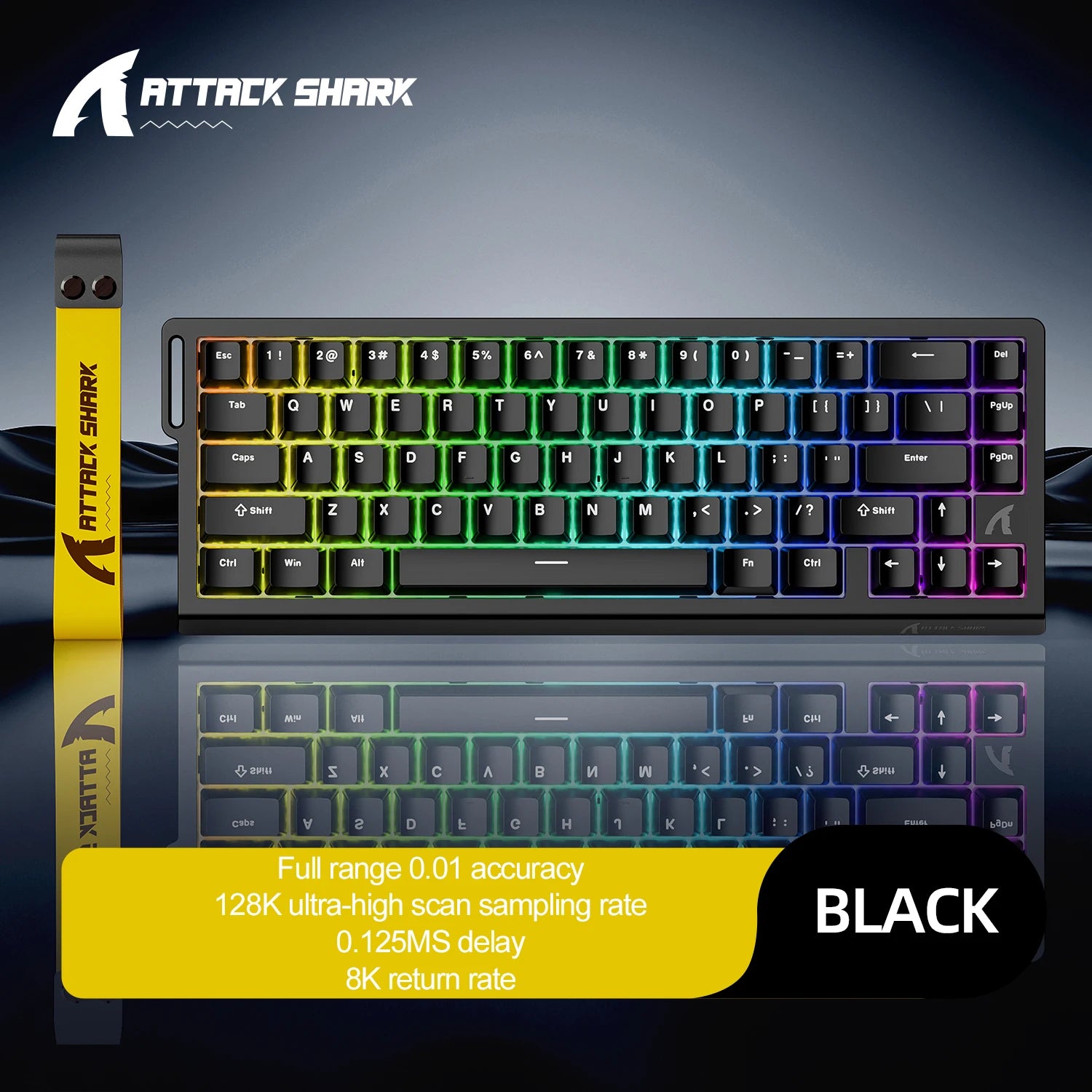 ATTACK SHARK X68Pro HE – Teclado Magnético 65% | 8000Hz | Rapid Trigger