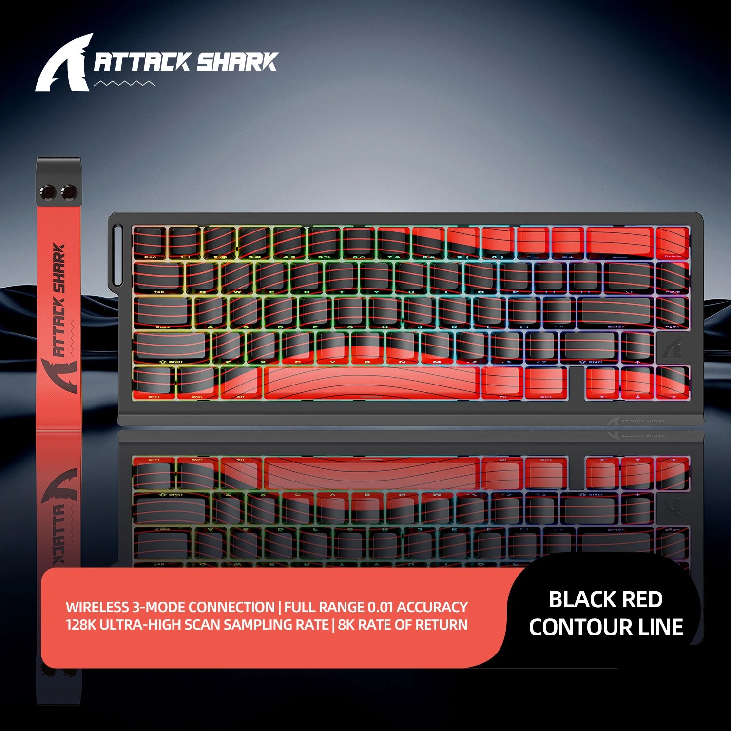 ATTACK SHARK X68Pro HE – Teclado Magnético 65% | 8000Hz | Rapid Trigger