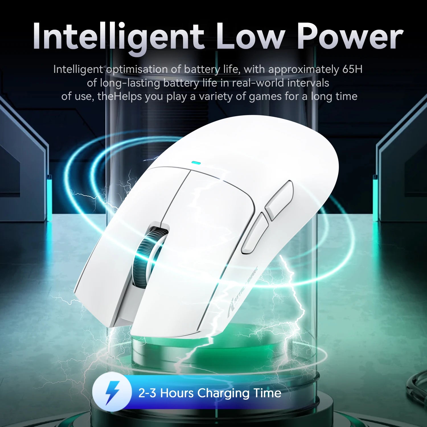 Attack Shark X11 Wireless Mouse, Bluetooth/2.4G/wired Tri-Mode Mouse, PAW3311 RGB Magnetic Charging Dock Gaming Mouse