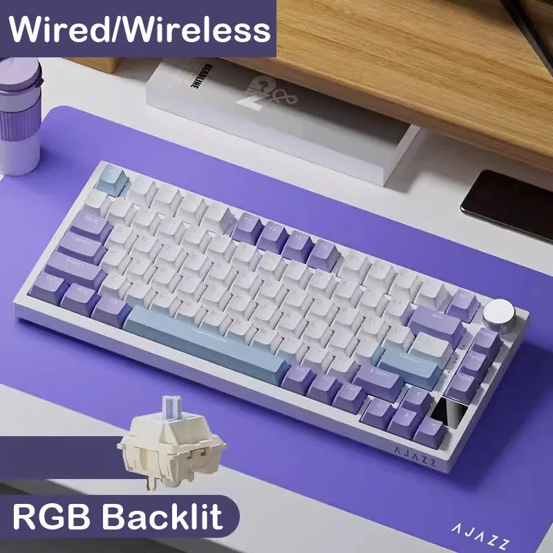 AJAZZ AK820 – Teclado Mecânico Gaming | Gasket | RGB | PBT