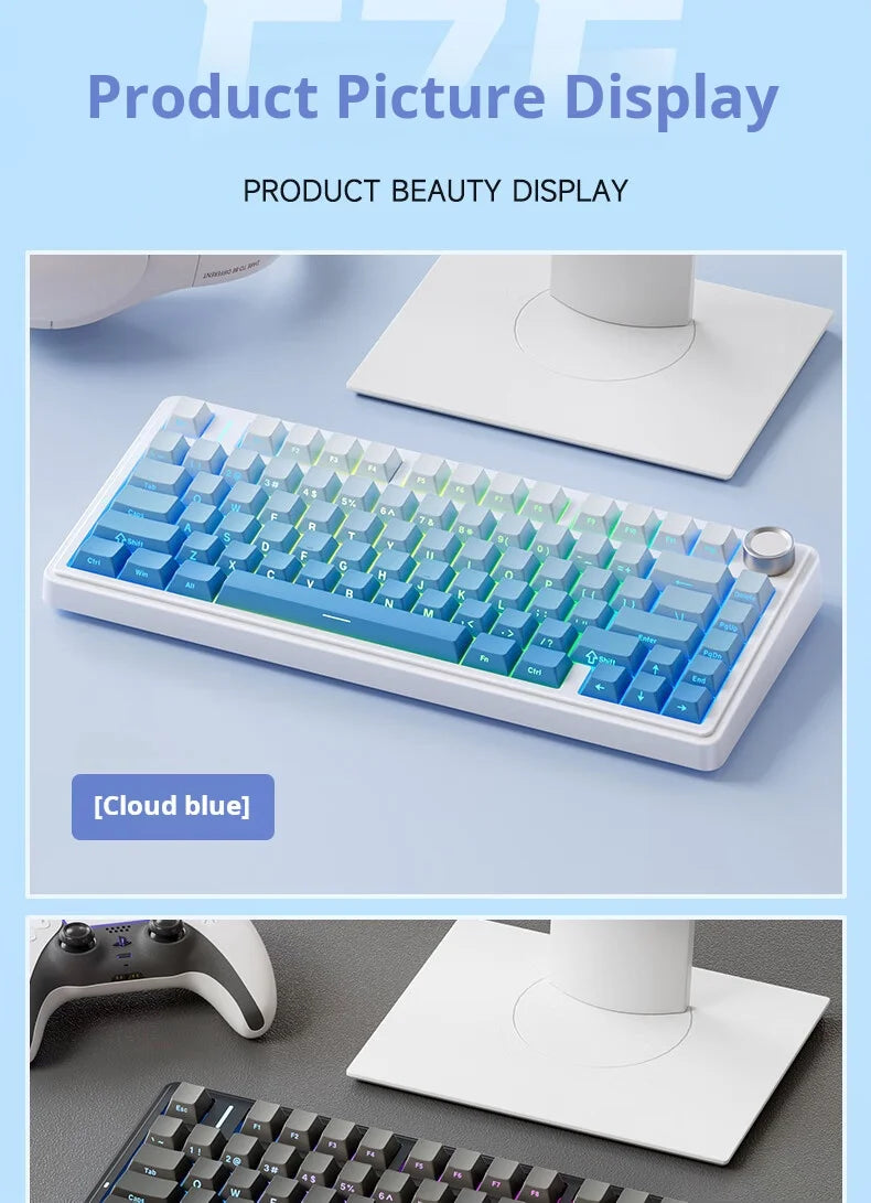 AULA F75 – Teclado Mecânico Sem Fio 75% | Gasket | Hot-Swap | RGB