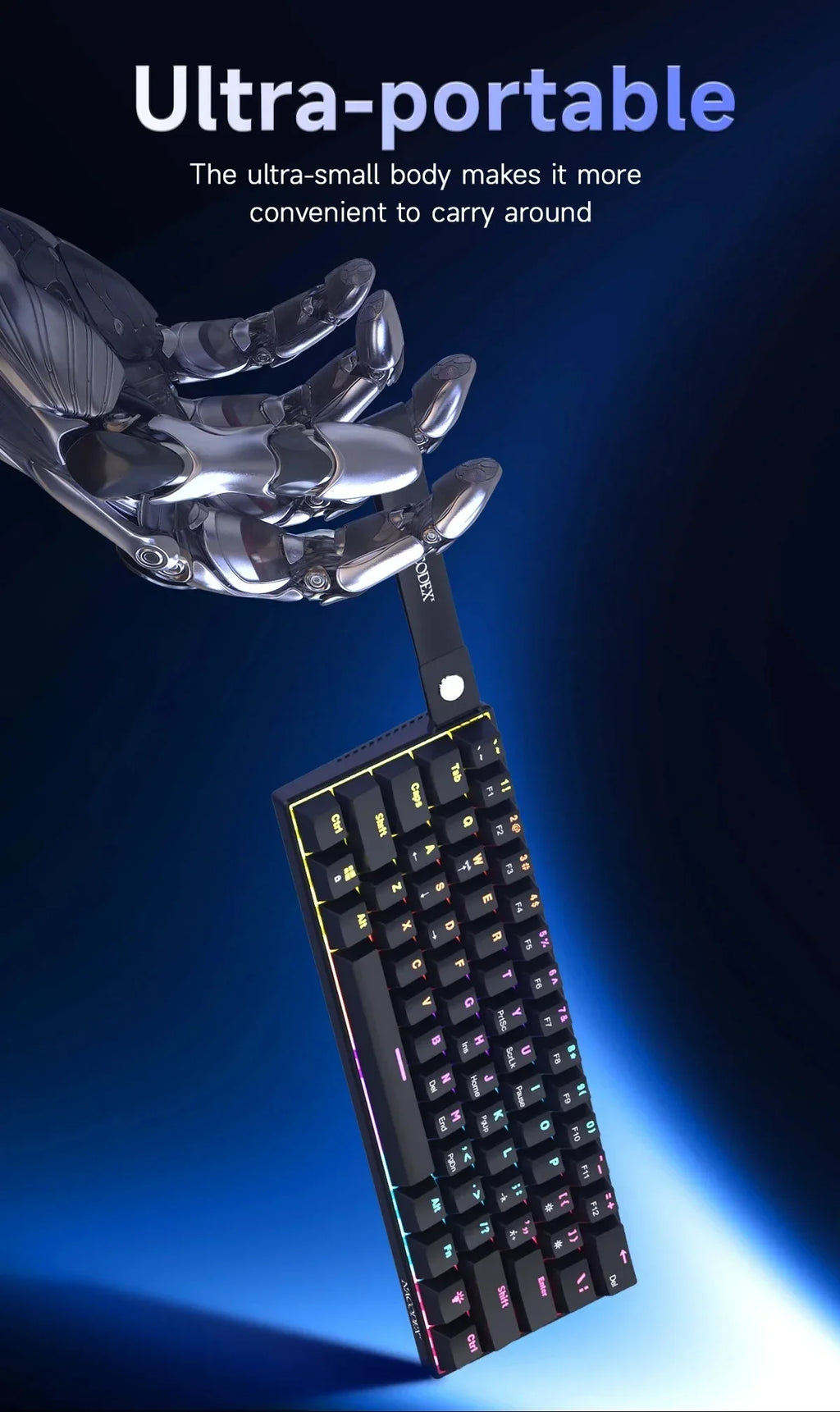 AJAZZ NK61 – Teclado Mecânico 60% | 61 Teclas | Hot-Swap | RGB