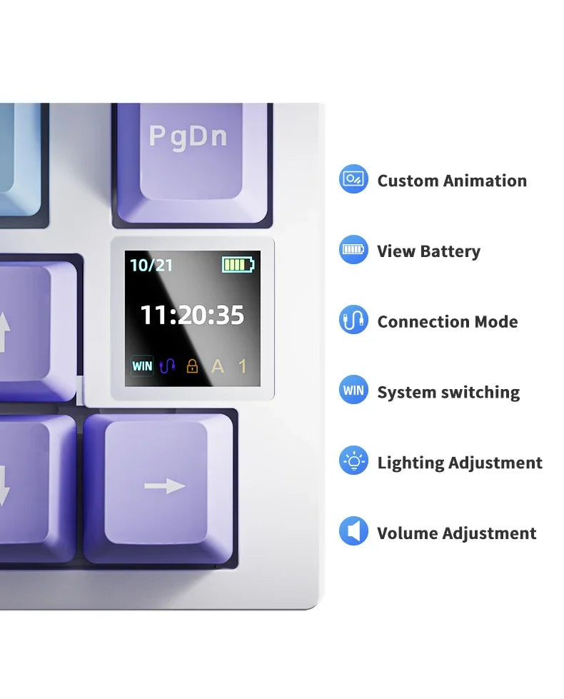 AJAZZ AK820 – Teclado Mecânico Gaming | Gasket | RGB | PBT
