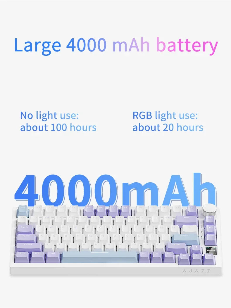 AJAZZ AK820 – Teclado Mecânico Gaming | Gasket | RGB | PBT